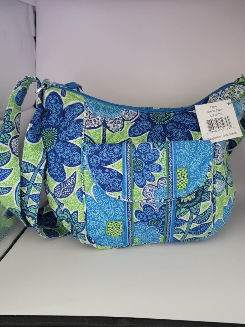 Vera Bradley Doodle Daisy Clare Crossbody NWT